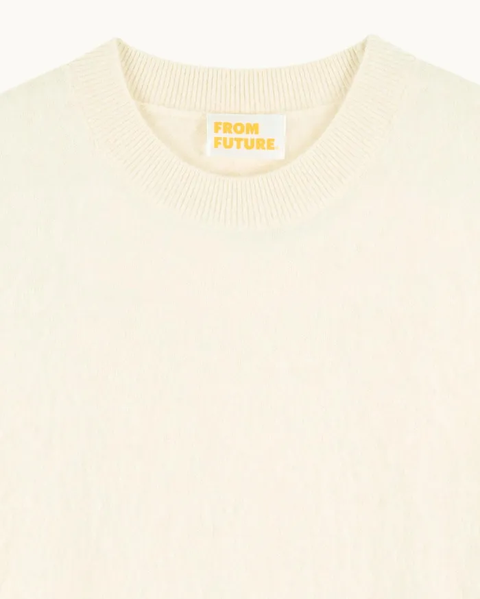 From Future Shirts TShirts and Tops Women Brushed Short Sleeve Top White