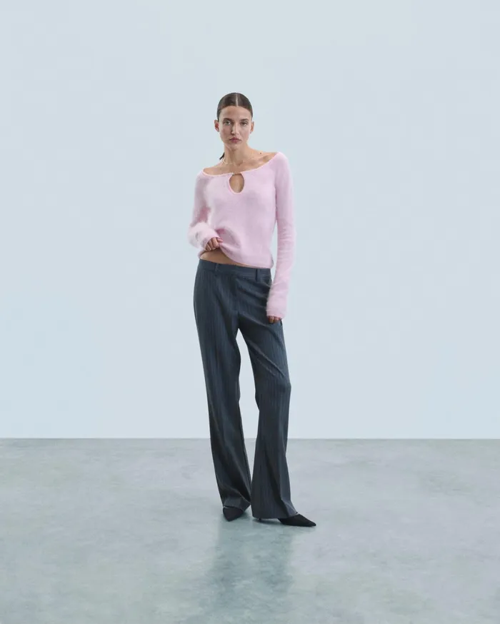 From Future Shirts TShirts and Tops Women Long Sleeve Brushed Cashmere Top Fairy Pink