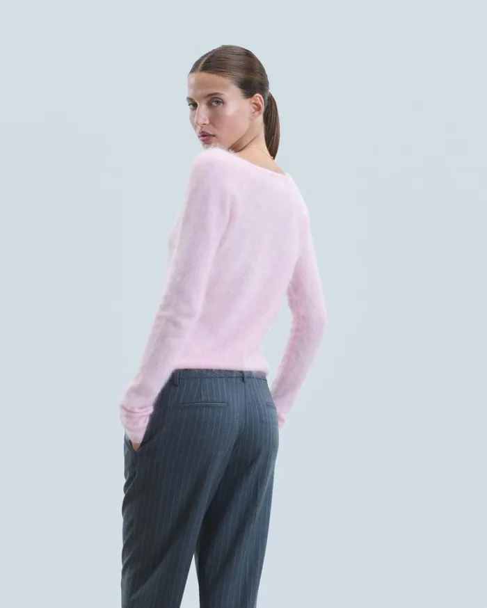 From Future Shirts TShirts and Tops Women Long Sleeve Brushed Cashmere Top Fairy Pink