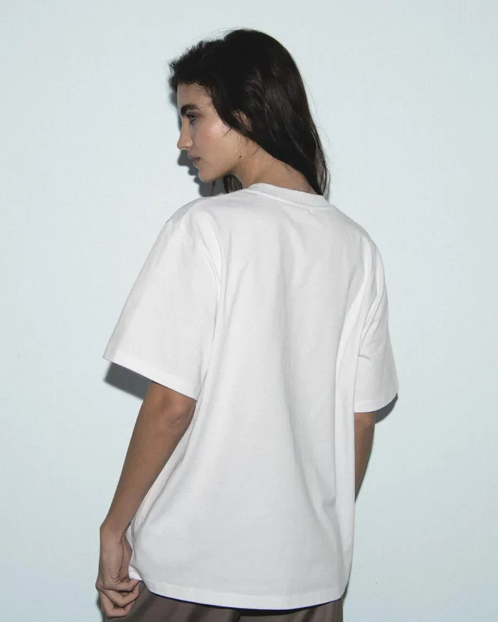 From Future Shirts TShirts and Tops Women Love Club Short Sleeve Crewneck TShirt White