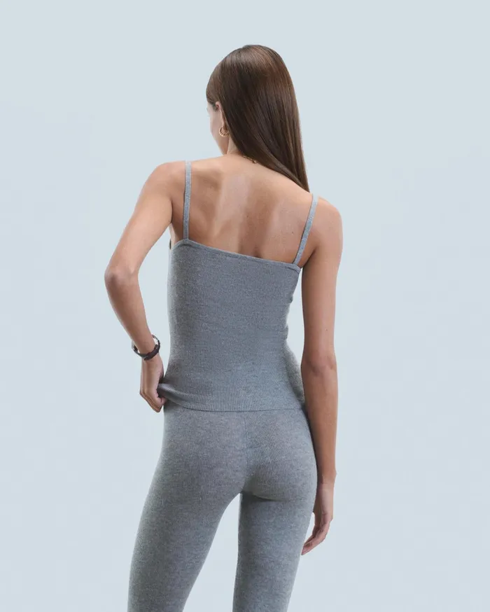 From Future Shirts TShirts and Tops Women Second Skin Strap Top Dark Heather Gray