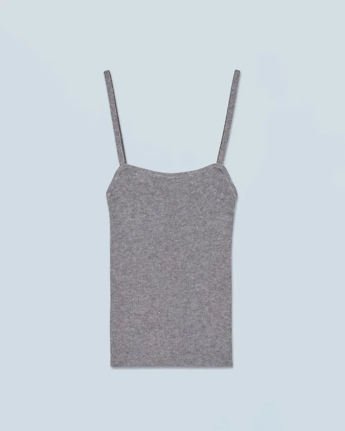 From Future Shirts TShirts and Tops Women Second Skin Strap Top Dark Heather Gray