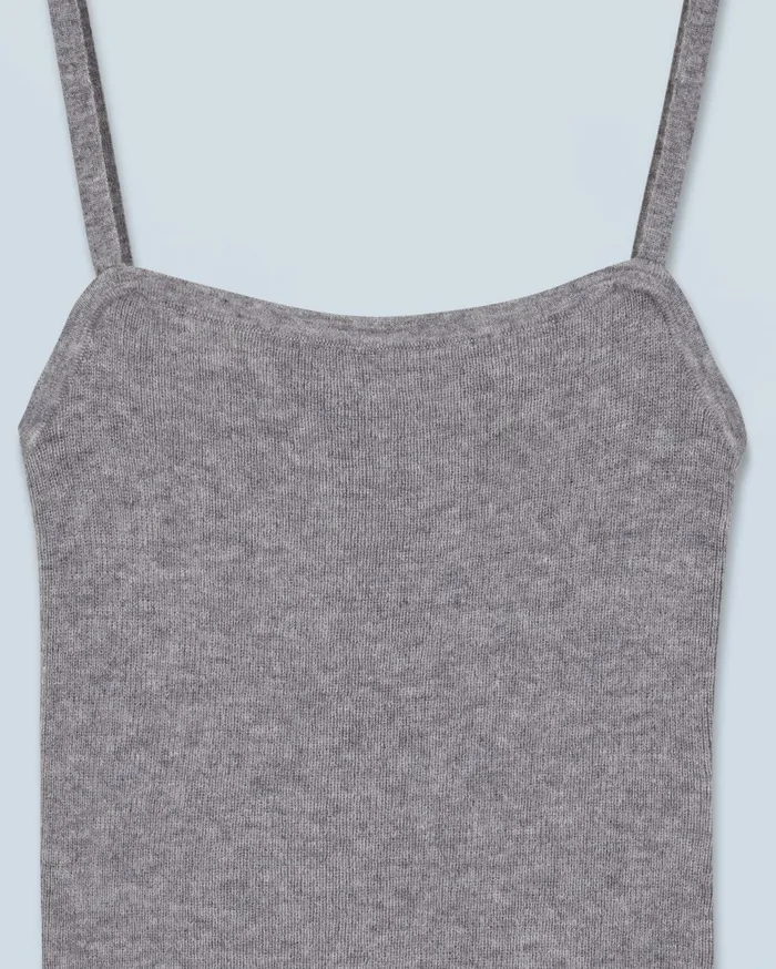 From Future Shirts TShirts and Tops Women Second Skin Strap Top Dark Heather Gray