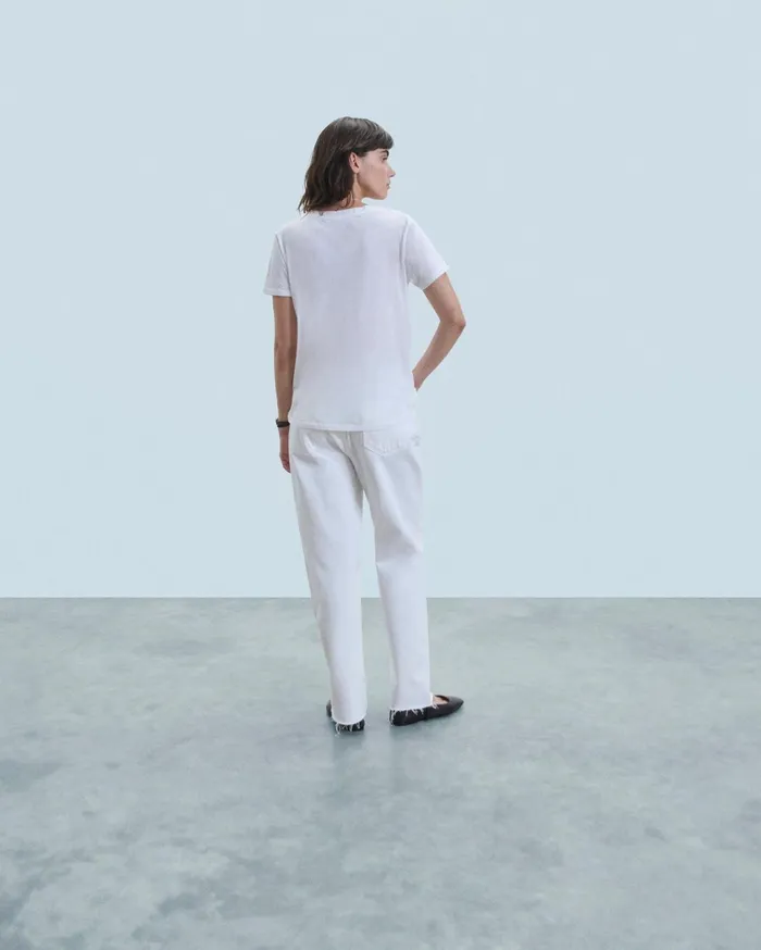 From Future Shirts TShirts and Tops Women Supima VNeck TShirt White