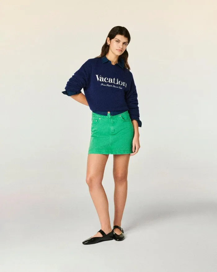 From Future Skirts Women Mini Skirt Tropical Green