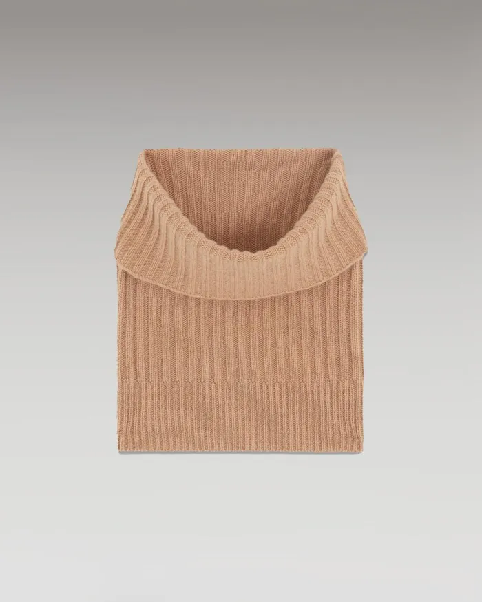 From Future Tote Bags Regular Ribbed Collar Camel