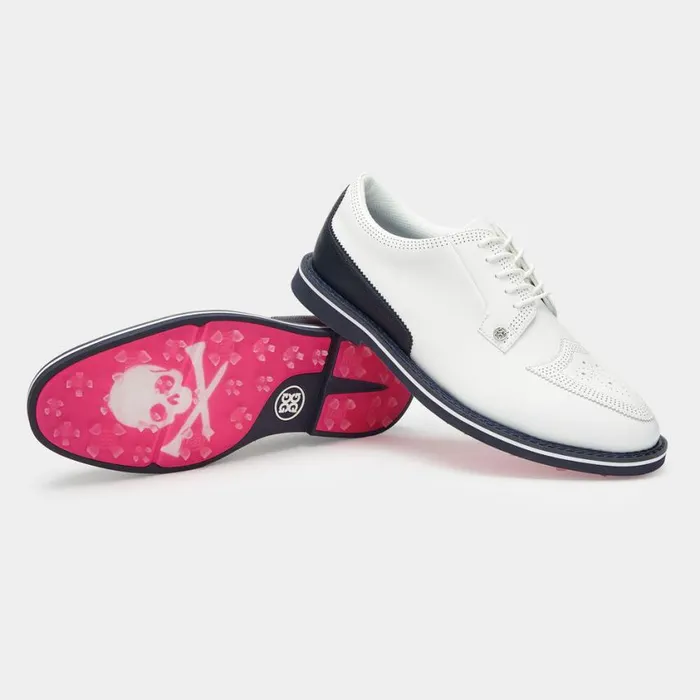 GFORE Golf Shoes Men GALLIVANTER FULL GRAIN LEATHER BROGUE GOLF SHOE Snowtwilight