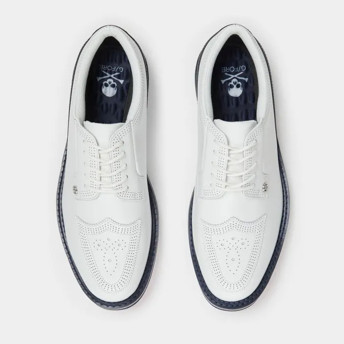 GFORE Golf Shoes Men GALLIVANTER FULL GRAIN LEATHER BROGUE GOLF SHOE Snowtwilight