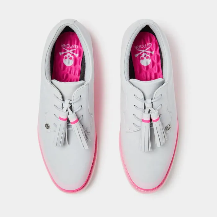 GFORE Golf Shoes Women GALLIVANTER NUBUCK LEATHER TASSEL TUXEDO GOLF SHOE Nimbus GFORE Golf Shoes Women GALLIVANTER NUBUCK LEATHER TASSEL TUXEDO GOLF SHOE Nimbus