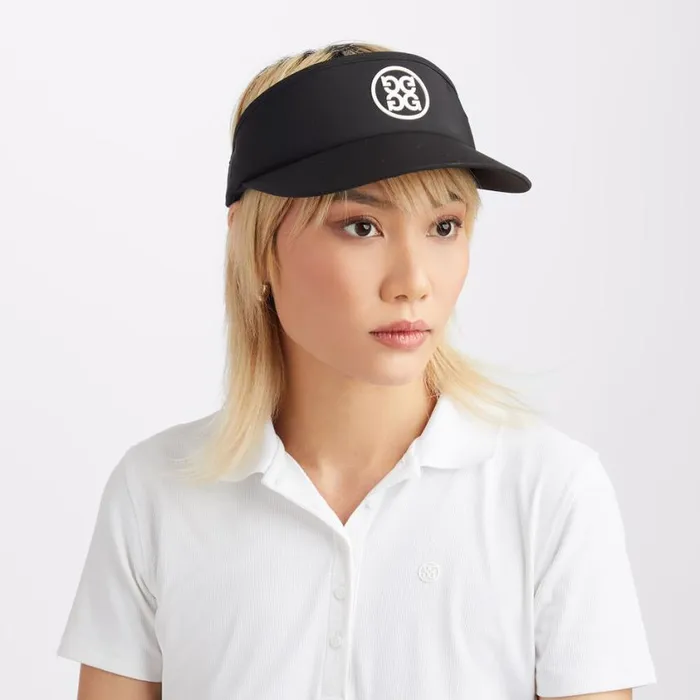 GFORE Hats MenWomen CIRCLE G039S NYLON VISOR Onyx