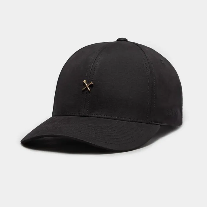 GFORE Hats MenWomen METAL TEES WAXED COTTON LOW PROFILE HAT Onyx