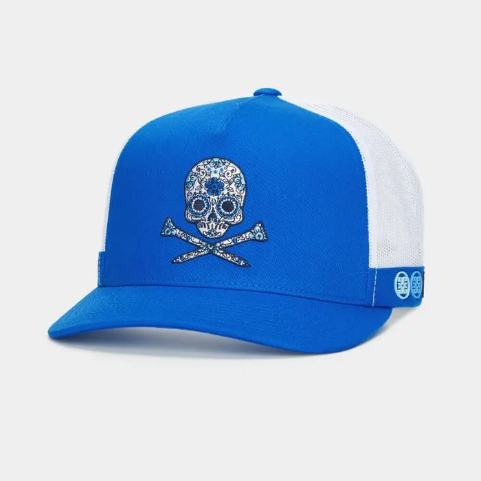 GFORE Hats MenWomen SUGAR SKULL and TEES COTTON TWILL TRUCKER HAT Racer