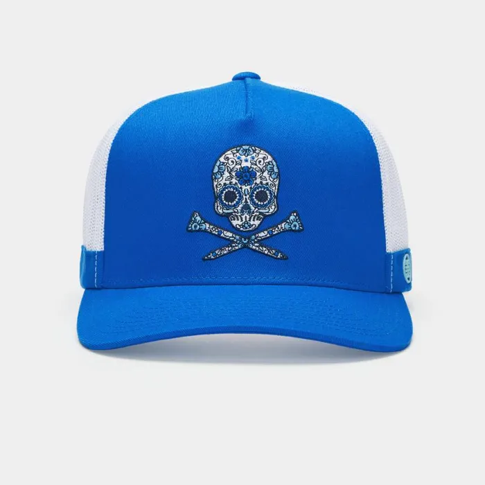 GFORE Hats MenWomen SUGAR SKULL and TEES COTTON TWILL TRUCKER HAT Racer GFORE Hats MenWomen SUGAR SKULL and TEES COTTON TWILL TRUCKER HAT Racer