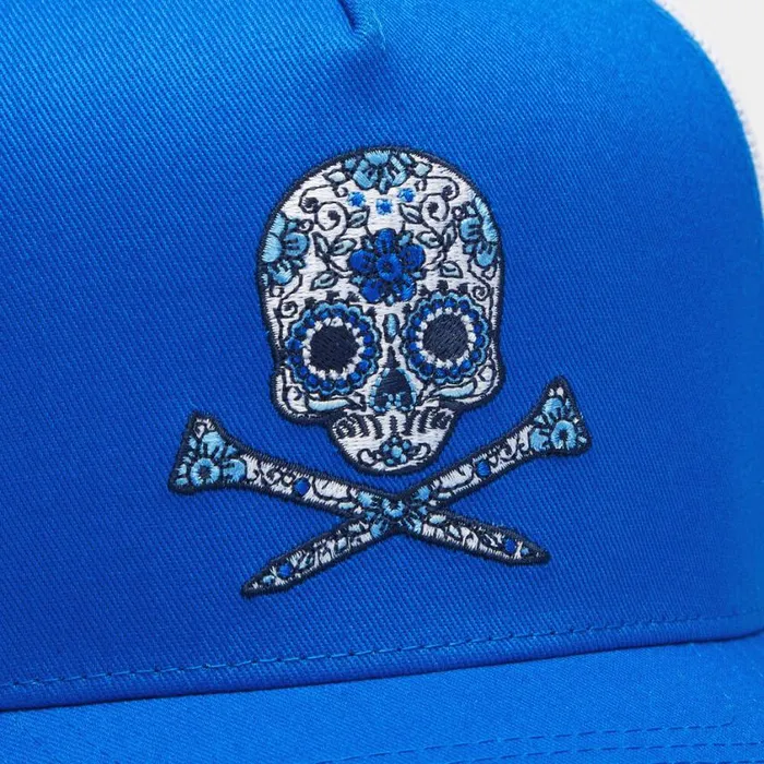 GFORE Hats MenWomen SUGAR SKULL and TEES COTTON TWILL TRUCKER HAT Racer GFORE Hats MenWomen SUGAR SKULL and TEES COTTON TWILL TRUCKER HAT Racer