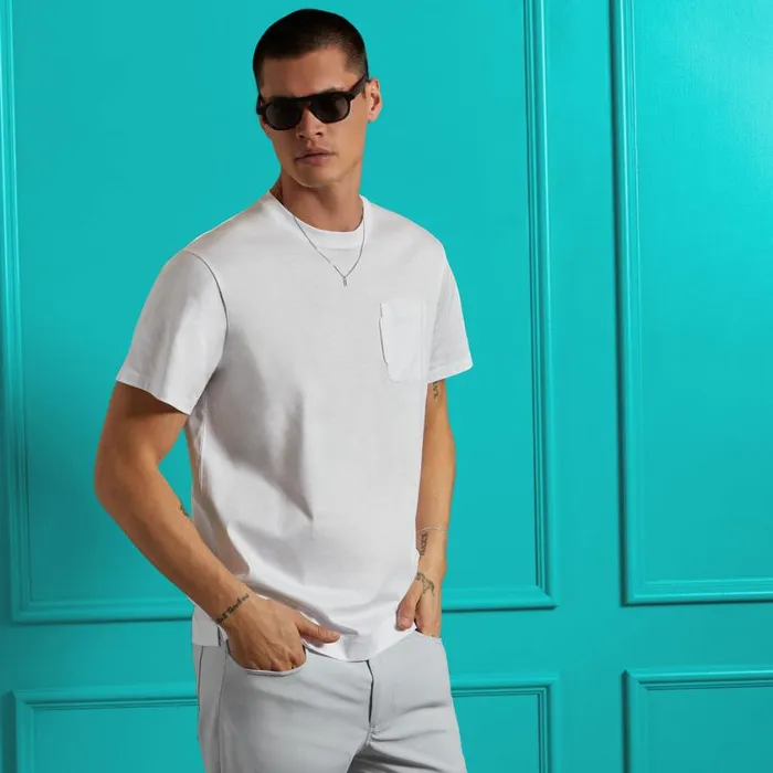 GFORE Hoodies and Tees Men COTTON INTERLOCK EVERYDAY TEE Snow GFORE Hoodies and Tees Men COTTON INTERLOCK EVERYDAY TEE Snow