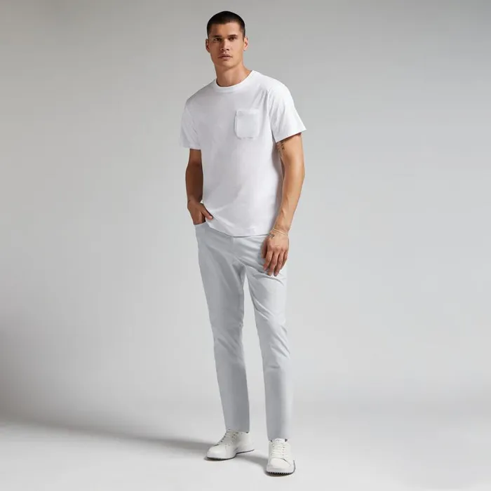 GFORE Hoodies and Tees Men COTTON INTERLOCK EVERYDAY TEE Snow GFORE Hoodies and Tees Men COTTON INTERLOCK EVERYDAY TEE Snow