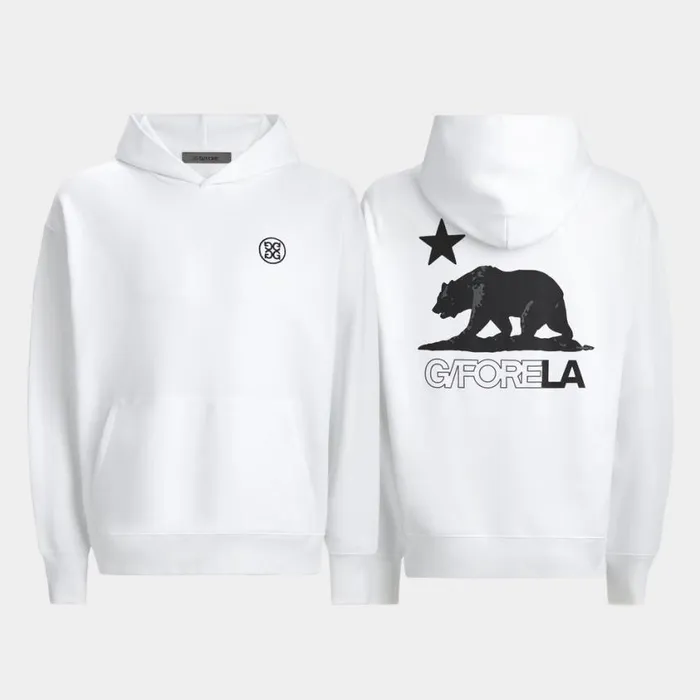 GFORE Hoodies and Tees Men GFORE LA OVERSIZED FRENCH TERRY HOODIE Snow