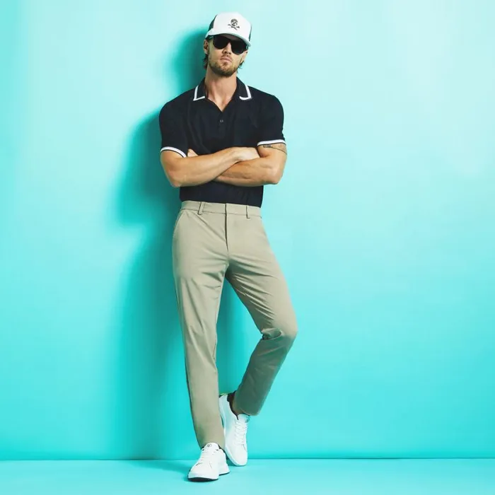 GFORE Pants Men WARP KNIT STRAIGHT LEG PANT Dune GFORE Pants Men WARP KNIT STRAIGHT LEG PANT Dune