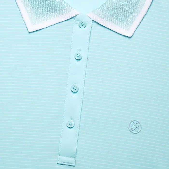 GFORE Polos and Shirts Women GLITCH HEART G039S SILKY TECH NYLON POLO Powder