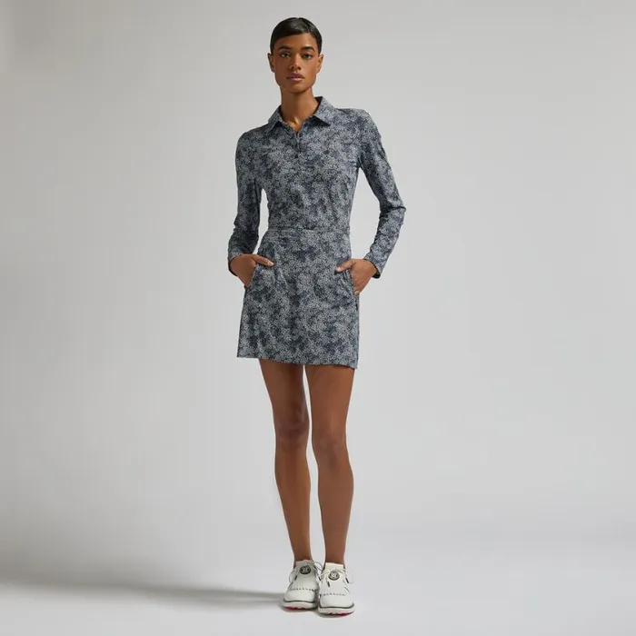 GFORE Polos and Shirts Women HYDRANGEA SILKY TECH NYLON LONG SLEEVE POLO Twilight GFORE Polos and Shirts Women HYDRANGEA SILKY TECH NYLON LONG SLEEVE POLO Twilight