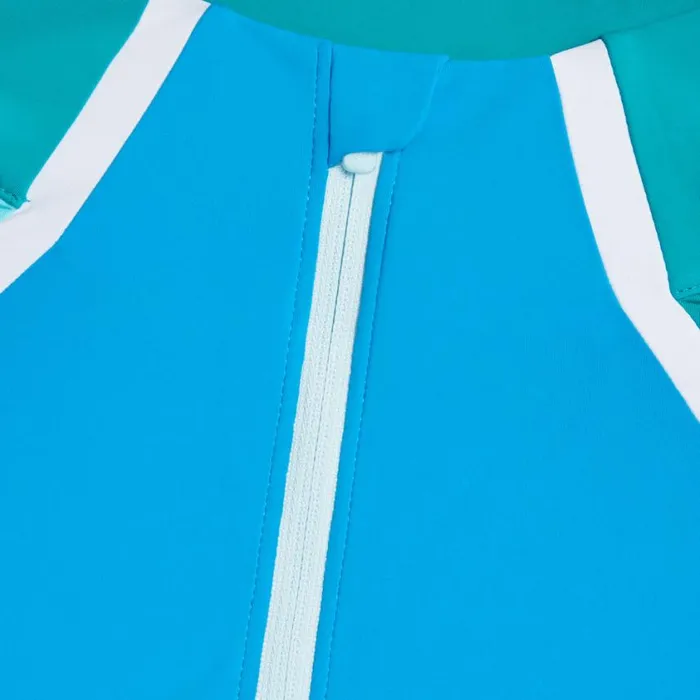 GFORE Pullovers Women COLOUR BLOCK SILKY TECH QUARTER ZIP PULLOVER Catalina