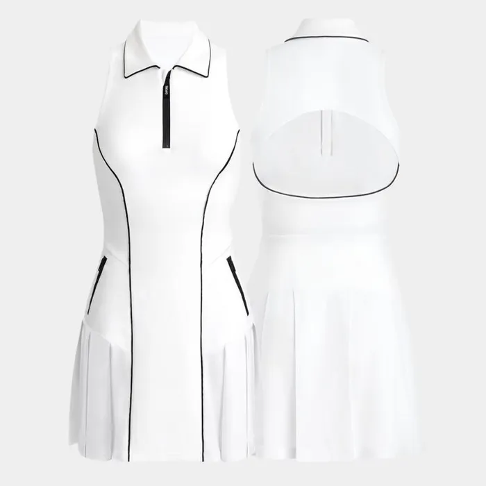GFORE Skorts and Dresses Women STRETCH HYBRID OPS PLEATED DRESS Snow GFORE Skorts and Dresses Women STRETCH HYBRID OPS PLEATED DRESS Snow