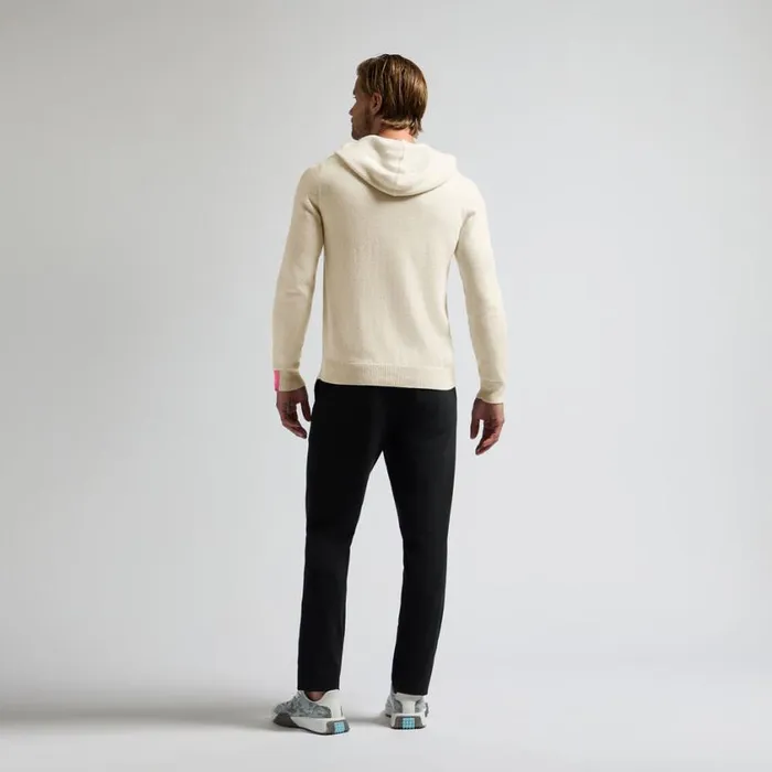 GFORE Sweaters MenWomen WASHABLE CASHMERE HOODED SWEATER Chalk White