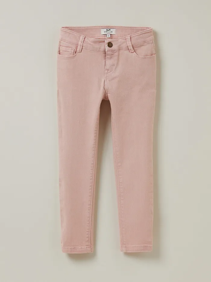 Girls Cyrillus Clothing SlimFit Colored Trousers Rose Fane