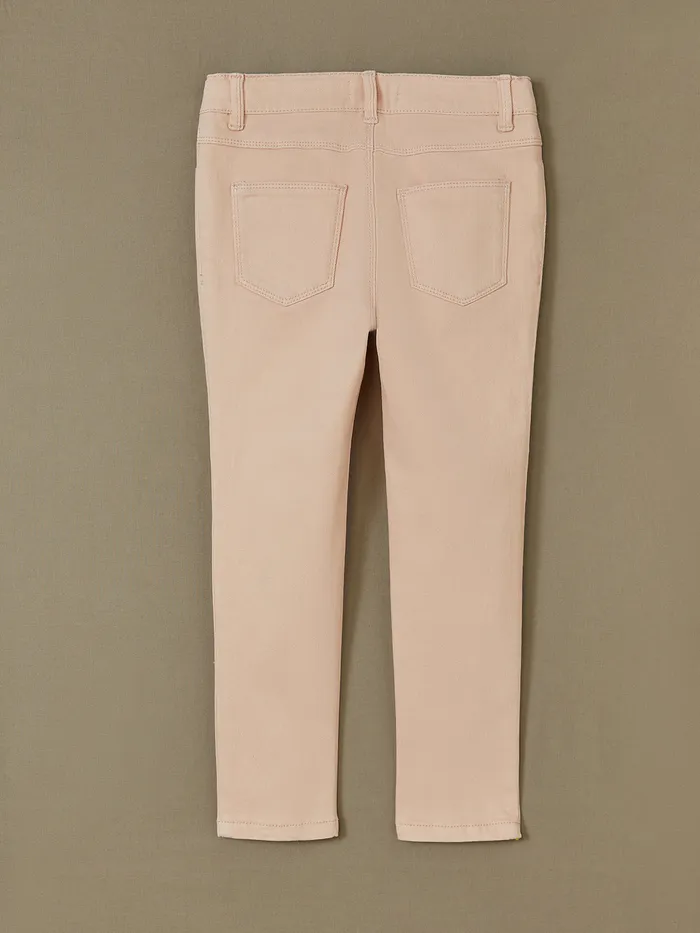 Girls Cyrillus Clothing SlimFit Colored Trousers Rose Fane
