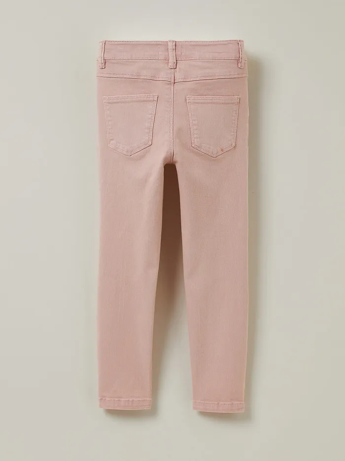 Girls Cyrillus Clothing SlimFit Colored Trousers Rose Fane