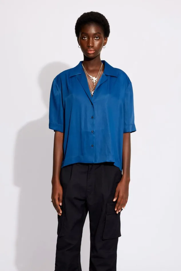 Greta 8211 Poseidon Women Won Hundred Shirts and Blouses