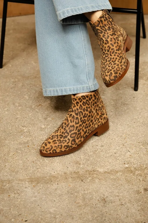 Hada Wild Leo Women Bobbies Ankle Boots