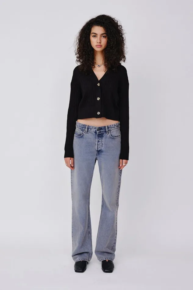 Halo Pointelle 8211 Black Women Won Hundred Knitwear