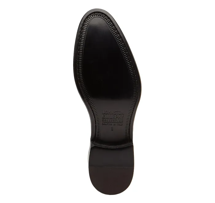 Highland Tassel SlipOn Loafer Burgundy Italian Textured Patent Men SlipOns and Loafers Johnston and Murphy