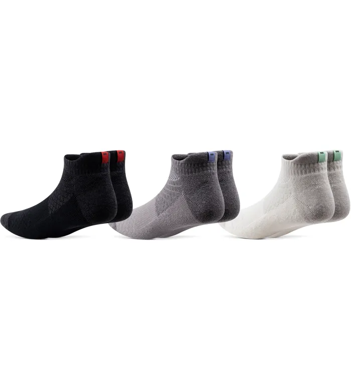 Hustle Cushion Low Cut White Black Grey Socks 3 Pack 1040081007 Men Pair Of Thieves LowCut