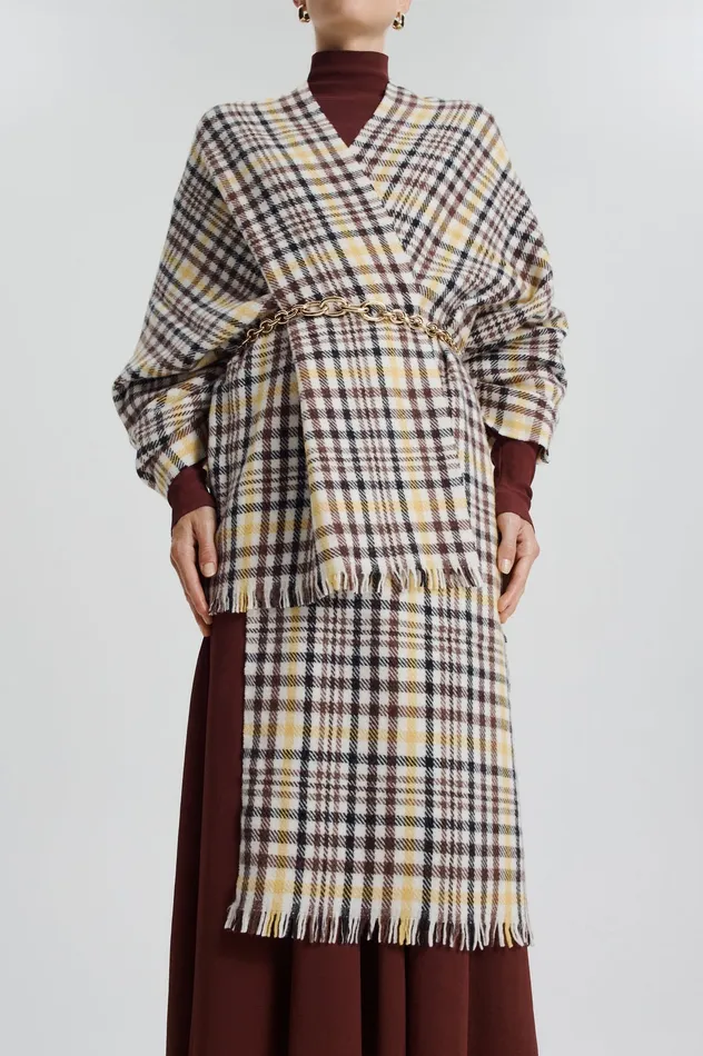 ITALIAN PLAID SCARF GINGER Scarves Scanlan Theodore Women