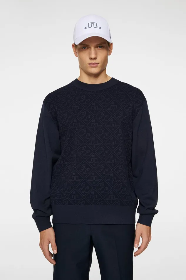JLindeberg Finn Jacquard Knitted Sweater Men Knitwear
