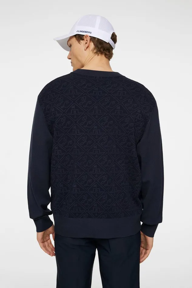 JLindeberg Finn Jacquard Knitted Sweater Men Knitwear