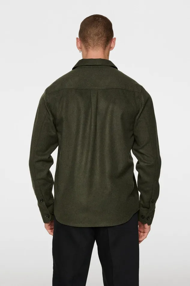 JLindeberg Flat Wool Overshirt Men Overshirts