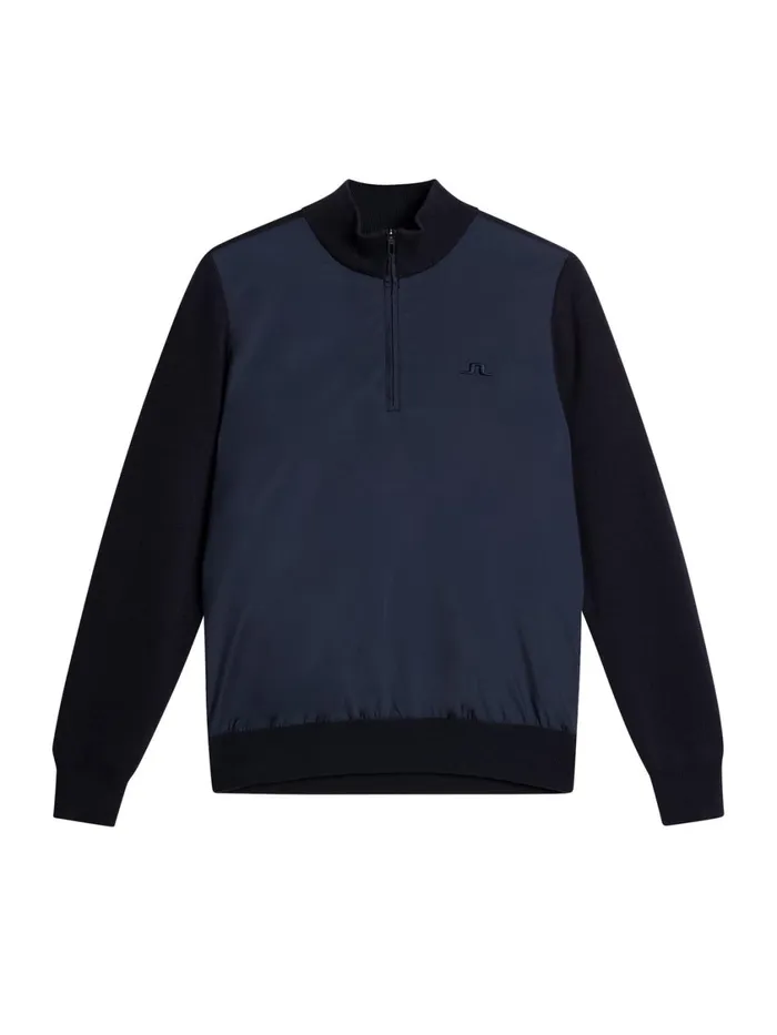 JLindeberg Rob Hybrid Quarter Zip Men Knitwear
