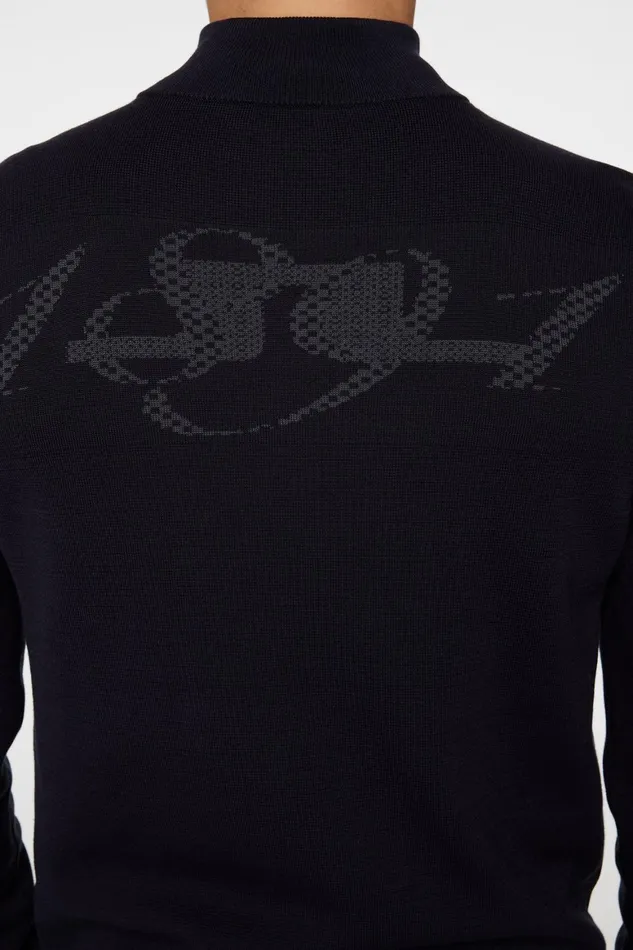 JLindeberg Rob Hybrid Quarter Zip Men Knitwear