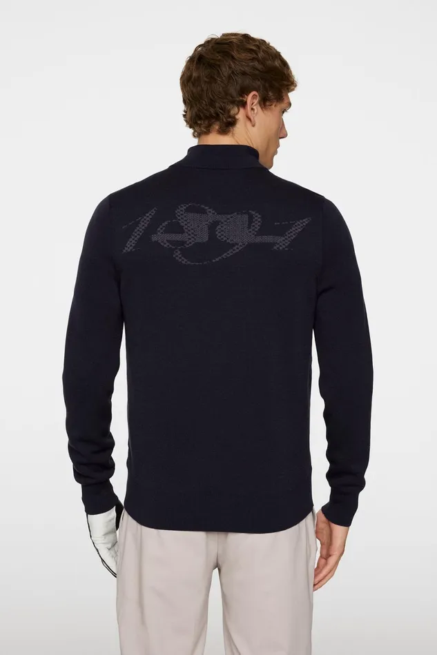 JLindeberg Rob Hybrid Quarter Zip Men Knitwear