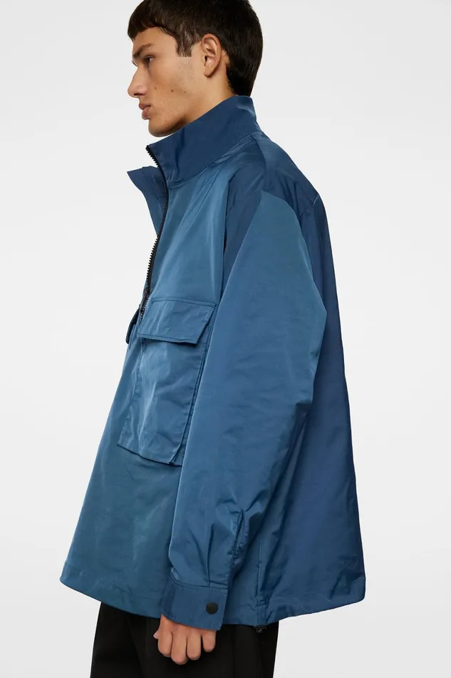 JLindeberg Ronson Half Zip Overshirt Men Overshirts