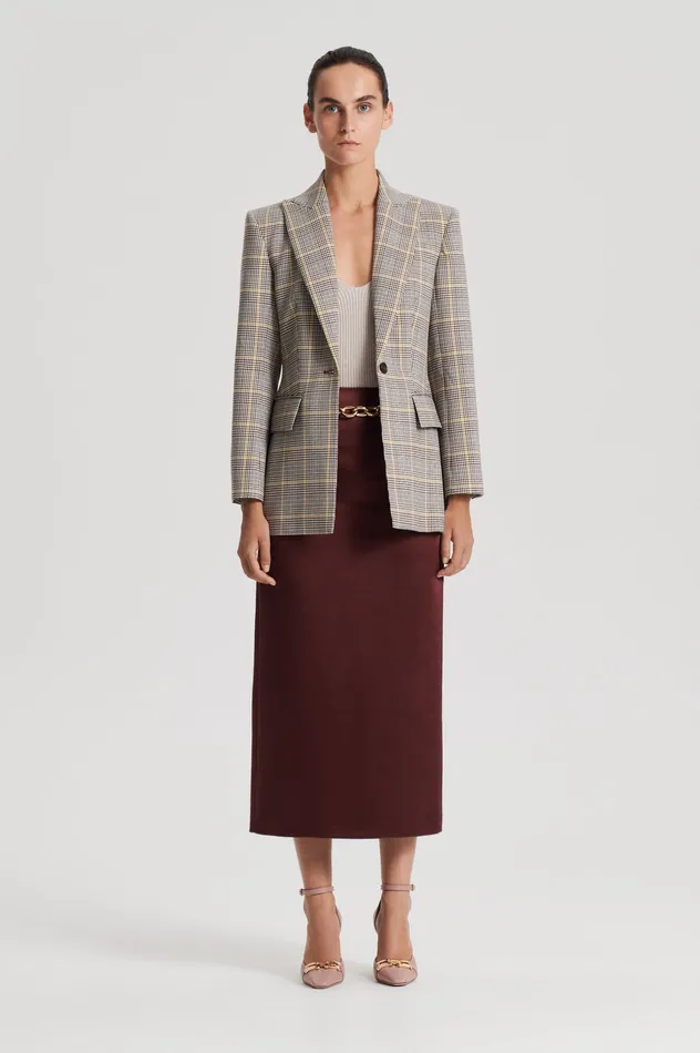 Jackets PLAID TAILORED JACKET GINGER Scanlan Theodore Women