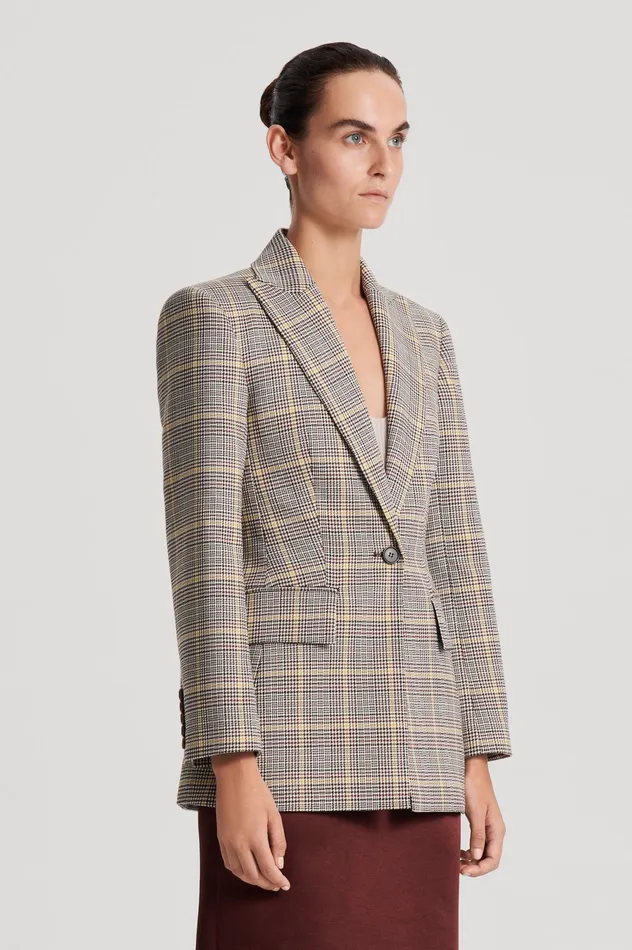 Jackets PLAID TAILORED JACKET GINGER Scanlan Theodore Women Jackets PLAID TAILORED JACKET GINGER Scanlan Theodore Women