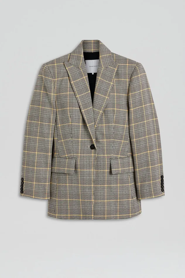 Jackets PLAID TAILORED JACKET GINGER Scanlan Theodore Women Jackets PLAID TAILORED JACKET GINGER Scanlan Theodore Women