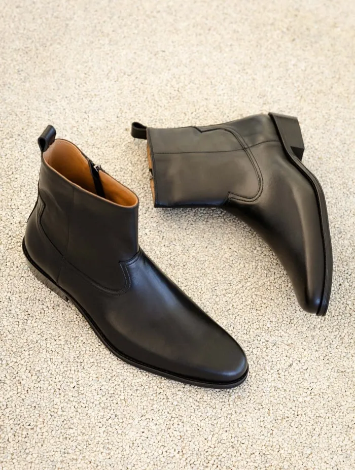 Jared Intense Black Men Bobbies Boots