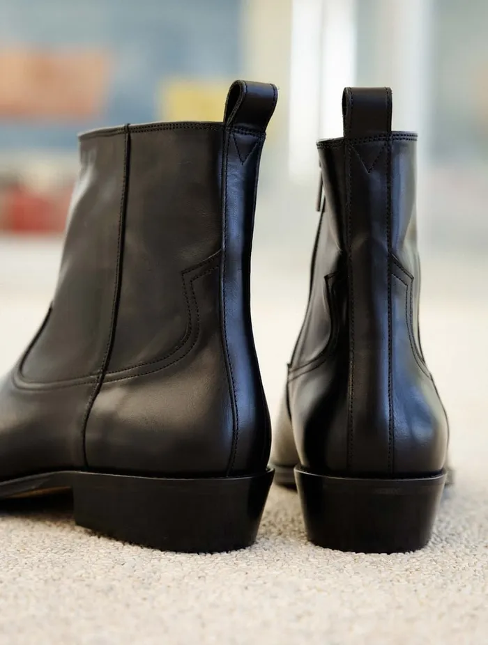 Jared Intense Black Men Bobbies Boots Jared Intense Black Men Bobbies Boots
