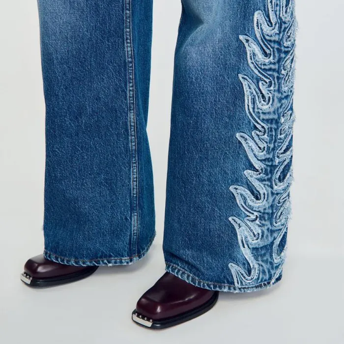 Jeans Women SANDRO Flared Flame Jeans Light Bu Jean