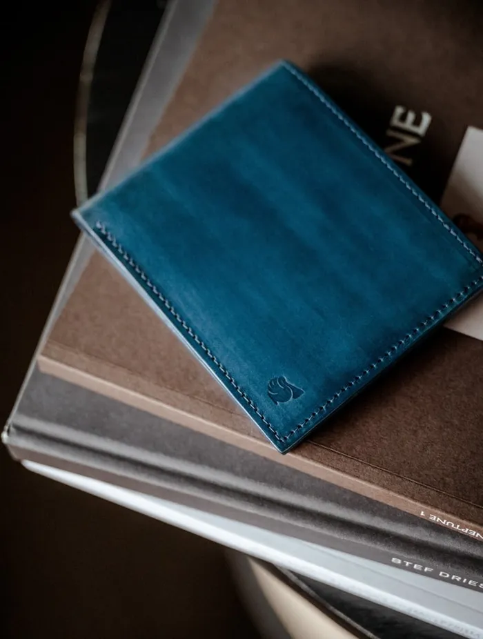 Jersey Navy Patina Men Bobbies Small Leather Goods